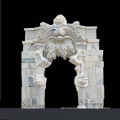Antique greek human statue handmade stone door frame